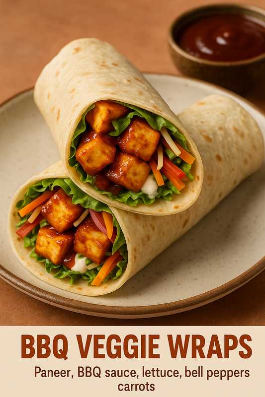 Foodmania.in's American BBQ veggies Wrap